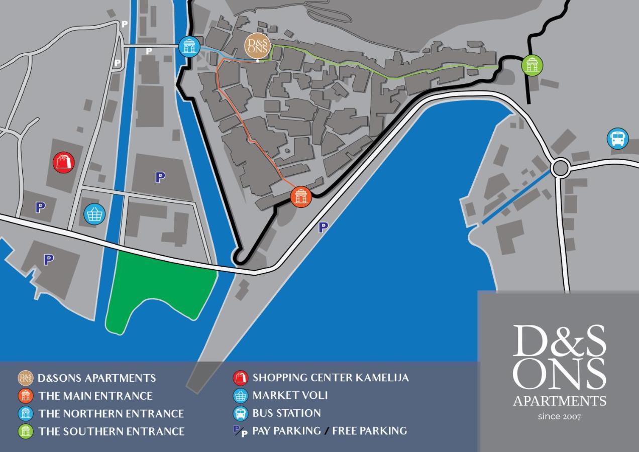 D & Sons Apartments Kotor Ngoại thất bức ảnh
